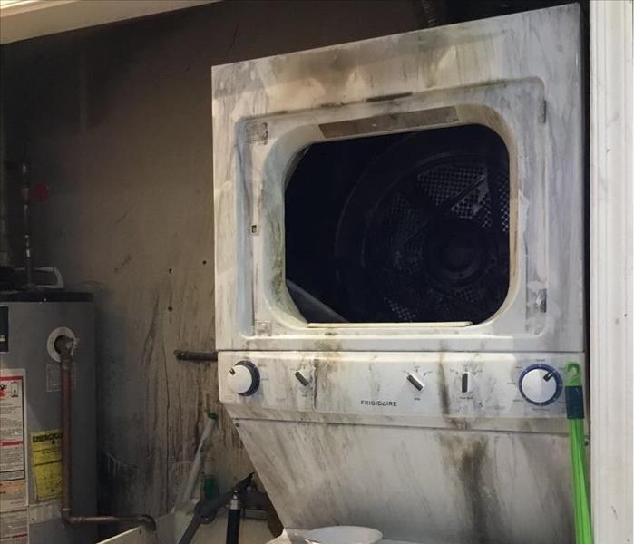 A dryer that caught fire 